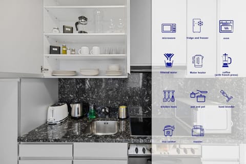 Boutique Stay King Size Bed 700Mbps Smart TV Apartment in Zurich City