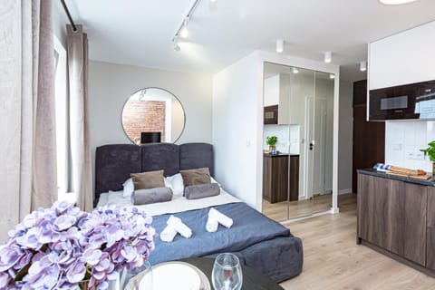 Kitchen or kitchenette, Photo of the whole room, Seating area, Bedroom, towels, wardrobe
