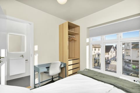 Bed, Bedroom, hair dresser, wardrobe
