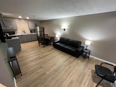 Kitchen or kitchenette, Living room, Dining area
