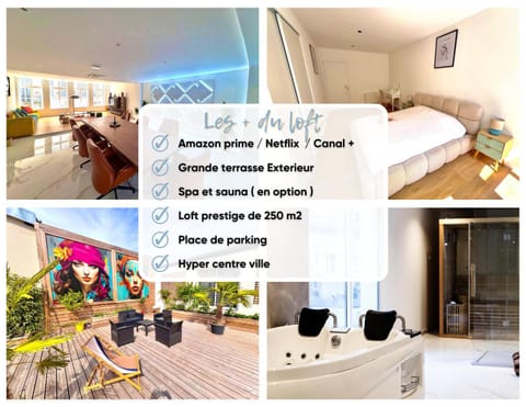 Loft 250 m2 Toit Terrasse Parking Netflix Apartment in Hauts-de-France