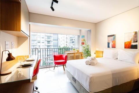 Bed, Balcony/Terrace, Photo of the whole room, Dining area, Bedroom