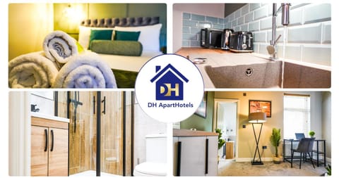 The Invicta Studios - Spacious Studios - City Centre Location - Contractor Friendly - Free WiFi - Smart TV - Desk Space - Well Designed - Communal Garden Apartment in Huntingdonshire District