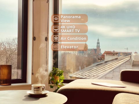 View (from property/room), Text overlay, City view