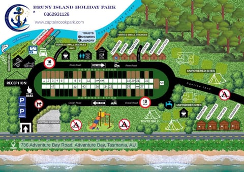 Bruny Island Holiday Park Campground/
RV Resort in South Bruny