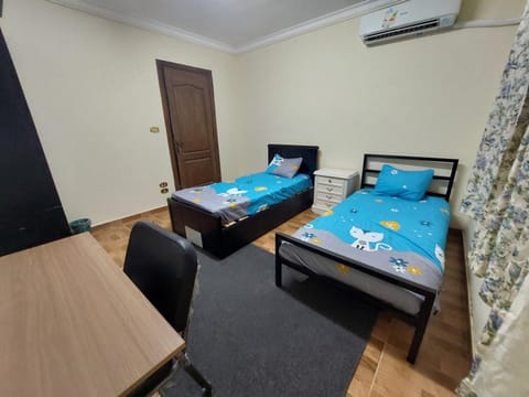 Photo of the whole room, air conditioner