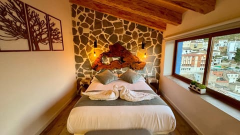 Bed, View (from property/room), Photo of the whole room, Bedroom, Landmark view, Mountain view