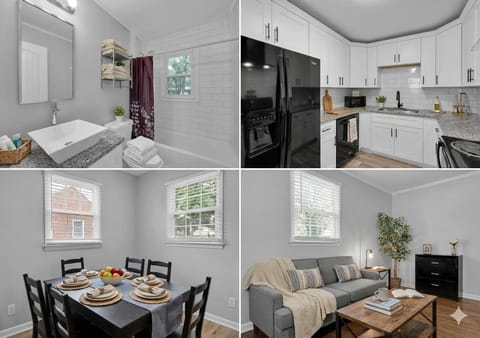 Kitchen or kitchenette, Living room, Photo of the whole room, Seating area, Dining area