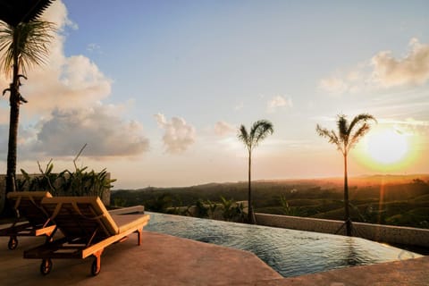 Patio, Day, Natural landscape, Balcony/Terrace, Pool view, Sea view, Sunrise, Sunset, sunbed, sunbed