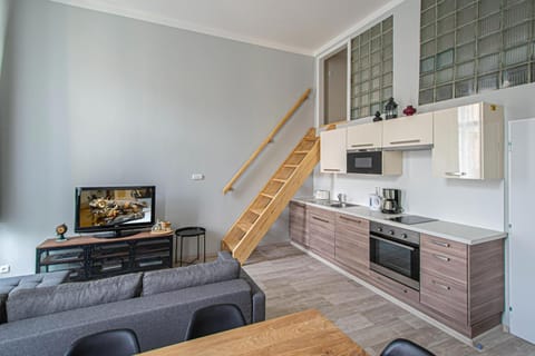 TV and multimedia, Kitchen or kitchenette, Living room, Seating area, Dining area, dishwasher, minibar, pet friendly, stove, toaster