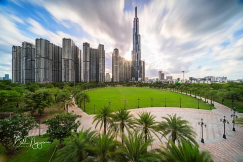 Property building, Spring, Day, Natural landscape, Garden, City view, Garden view
