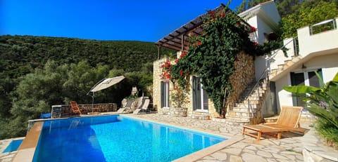 Property building, Patio, Pool view, Swimming pool, sunbed