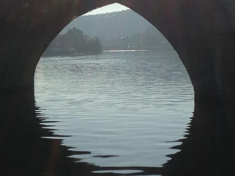La Valse Lente Docked boat in Wallonia, Belgium