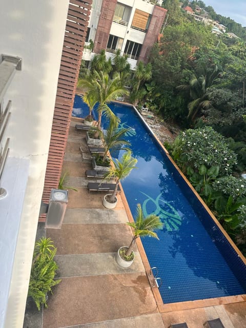 Balcony/Terrace, Swimming pool, sunbed