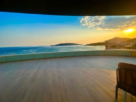 View (from property/room), Balcony/Terrace, Balcony/Terrace, Sea view, Sunset