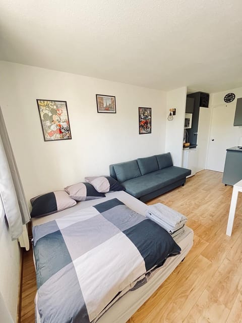 Bed, Living room, Photo of the whole room