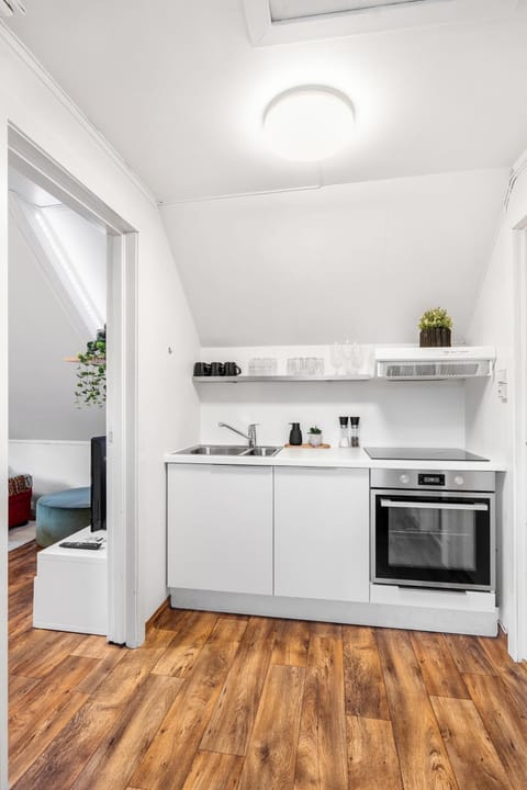 Kitchen or kitchenette, oven, stove