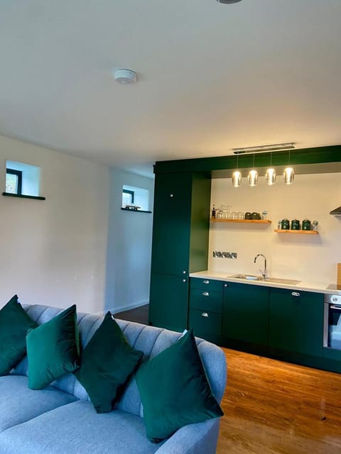 Kitchen or kitchenette, Living room, Seating area, dishwasher