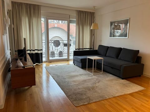 View (from property/room), Living room, Seating area, City view