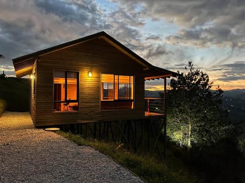 Property building, Natural landscape, Mountain view, Sunset