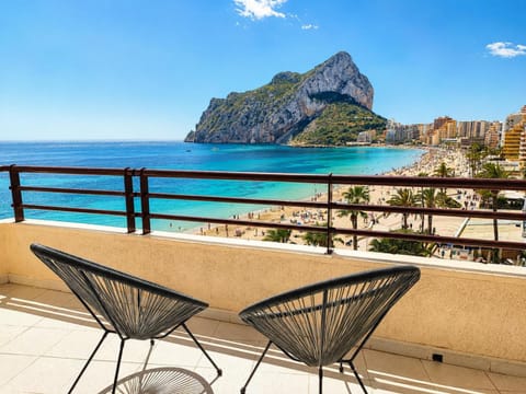 Nearby landmark, Natural landscape, View (from property/room), Balcony/Terrace, Beach, Mountain view, Sea view