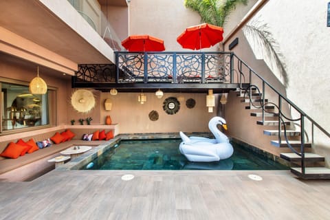 Living room, Seating area, Pool view, Swimming pool