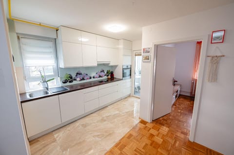 Kitchen or kitchenette, minibar, oven, stove