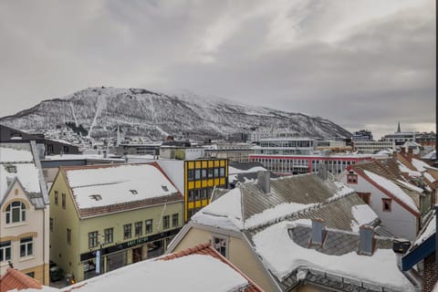 Nearby landmark, Day, Natural landscape, Winter, City view, Mountain view
