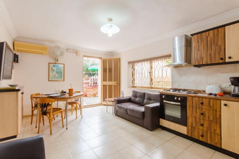 Kitchen or kitchenette, Living room, Dining area, air conditioner