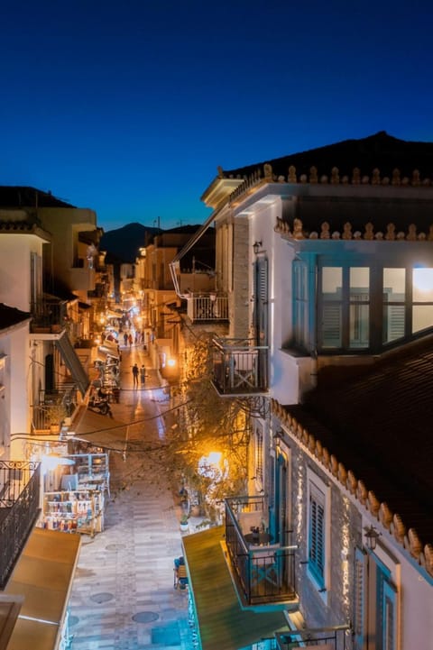 Property building, Night, View (from property/room), Balcony/Terrace