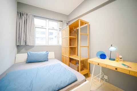 Bed, Photo of the whole room, Bedroom, hair dresser