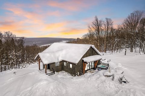 Secluded Beauty with Hot Tub & Views Chalet in Cattaraugus