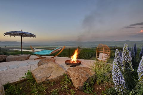 Natural landscape, Mountain view, Pool view, Swimming pool, Sunset