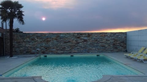 Pool view, Swimming pool, Sunset