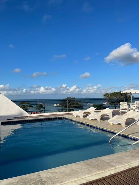 Natural landscape, Pool view, Sea view, Swimming pool, sunbed