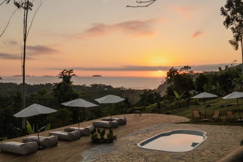 Natural landscape, Sea view, Sunset