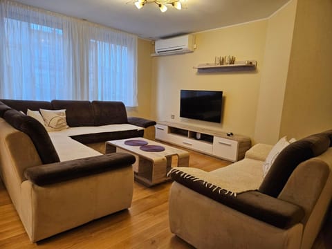 Communal lounge/ TV room, TV and multimedia, Living room, Seating area, air conditioner