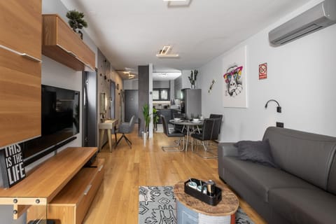Communal lounge/ TV room, TV and multimedia, Living room, Seating area, Evening entertainment, air conditioner
