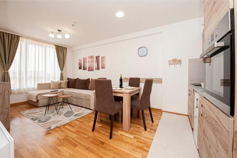 Kitchen or kitchenette, Living room, Dining area