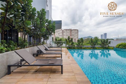 Pool view, Swimming pool, sunbed
