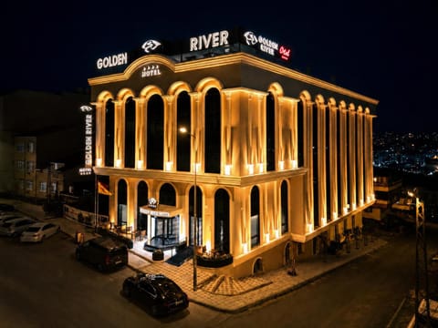 Property building, Night, City view, Location, Parking
