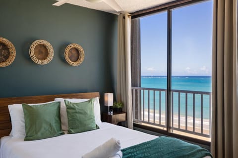 Bed, View (from property/room), Beach