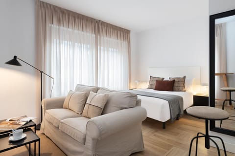 Living room, Seating area, Bedroom