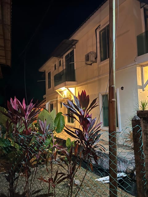 Property building, Night, Garden view