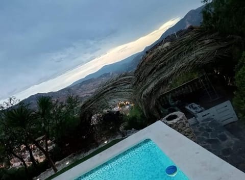 Natural landscape, Mountain view, Pool view, Swimming pool