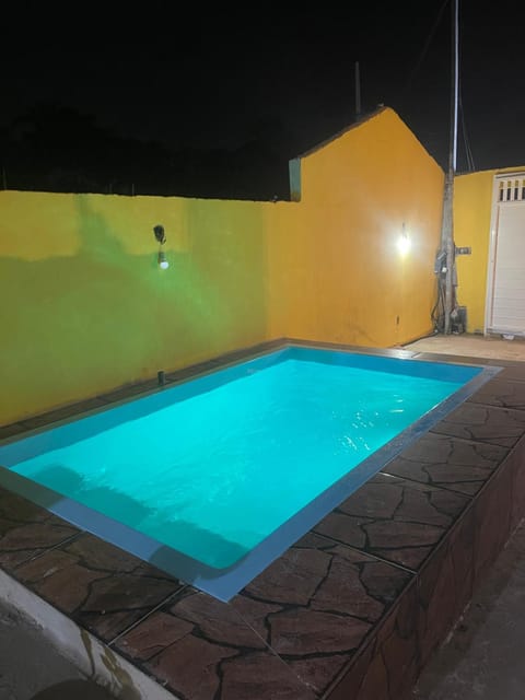 Night, Balcony/Terrace, Pool view, Swimming pool