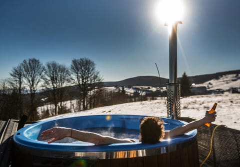 Day, Natural landscape, Winter, Hot Tub, Mountain view