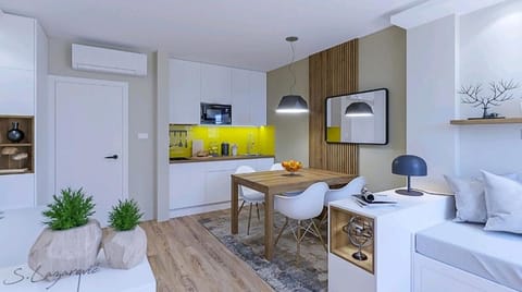 Kitchen or kitchenette, Dining area, minibar