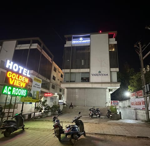 Property building, Night, Street view, Location, Parking