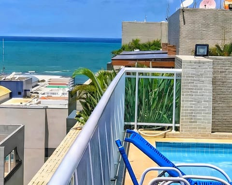 Patio, Natural landscape, View (from property/room), Pool view, Sea view, Swimming pool, sunbed